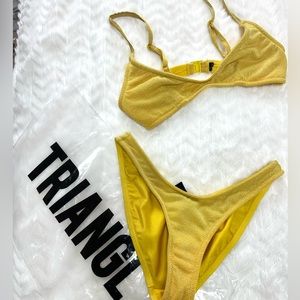 perfect condition triangl bikini set never worn size small